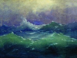 Waves by Arkhip Kuindzhi, hand-painted oil painting reproduction