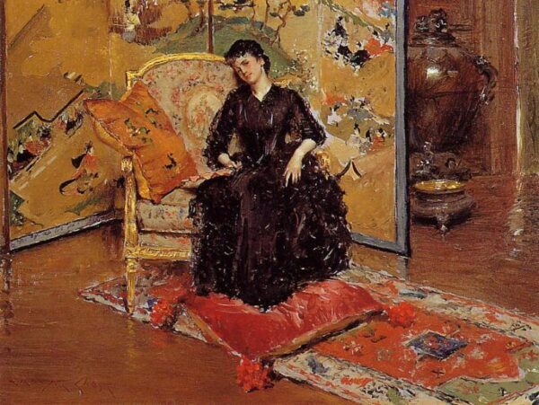 Weary aka Who Rang by William Merritt Chase, hand-painted oil painting reproduction