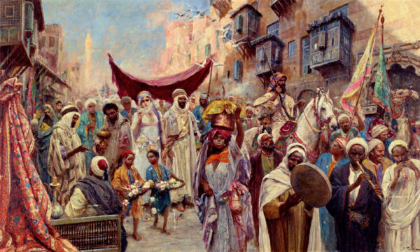 Wedding Procession by Fabio Fabbi, hand-painted oil painting reproduction