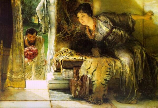 Welcome Footsteps by Lawrence Alma-Tadema, hand-painted oil painting reproduction