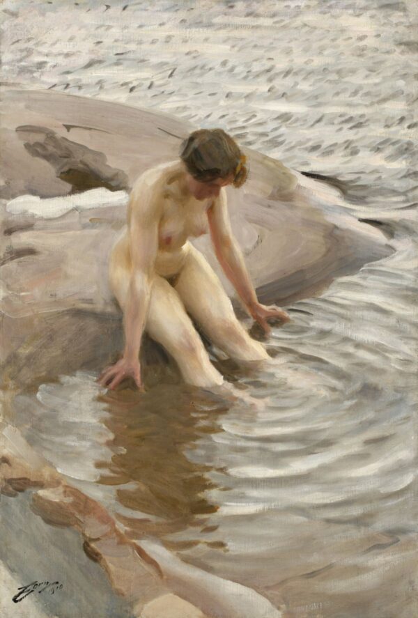Wet by Anders Zorn, hand-painted oil painting reproduction