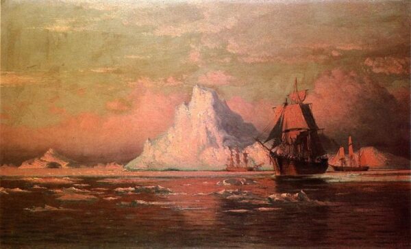 Whalers After the Nip in Melville Bay by William Bradford, hand-painted oil painting reproduction