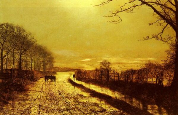 Wharfedale by John Atkinson Grimshaw, hand-painted oil painting reproduction