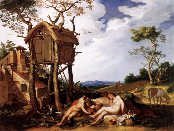 Landscape with the Parable of the Tares among the Wheat by Abraham Bloemaert, hand-painted oil painting reproduction