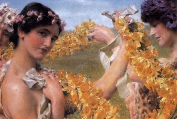 When Flowers Return by Lawrence Alma-Tadema, hand-painted oil painting reproduction