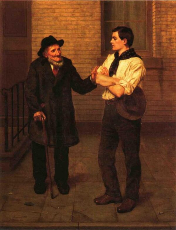 When I Was Young by John G Brown, hand-painted oil painting reproduction