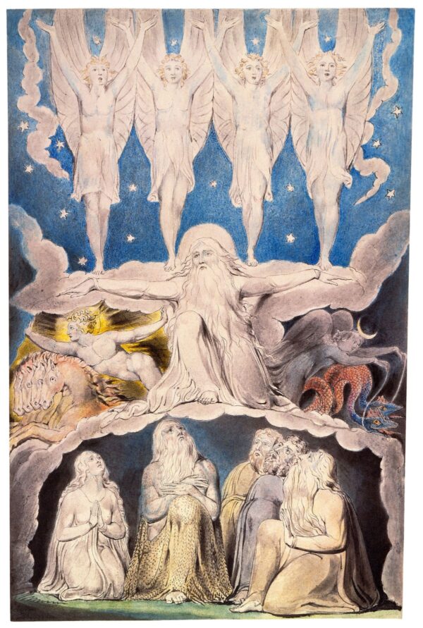 When the Morning Stars Sang Together by William Blake, hand-painted oil painting reproduction
