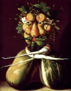 Whimsical Portrait by Giuseppe Arcimboldo, hand-painted oil painting reproduction
