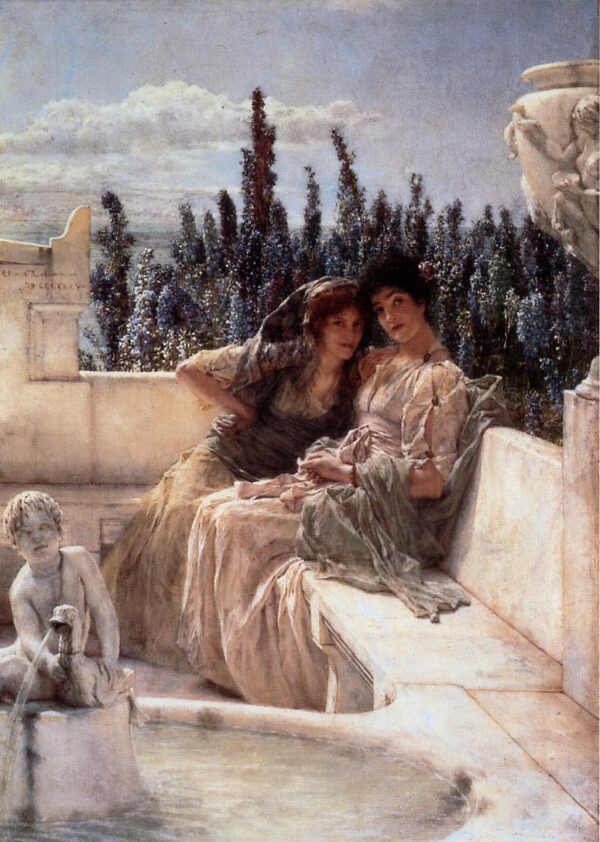 Whispering Noon by Lawrence Alma-Tadema, hand-painted oil reproduction