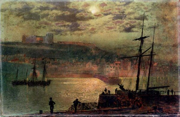Whitby From Scotch Head by John Atkinson Grimshaw, hand-painted oil painting reproduction