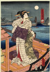 White by Utagawa Kunisada, hand-painted oil painting reproduction