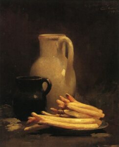White Asparagus by Emil Carlsen, hand-painted oil painting reproduction