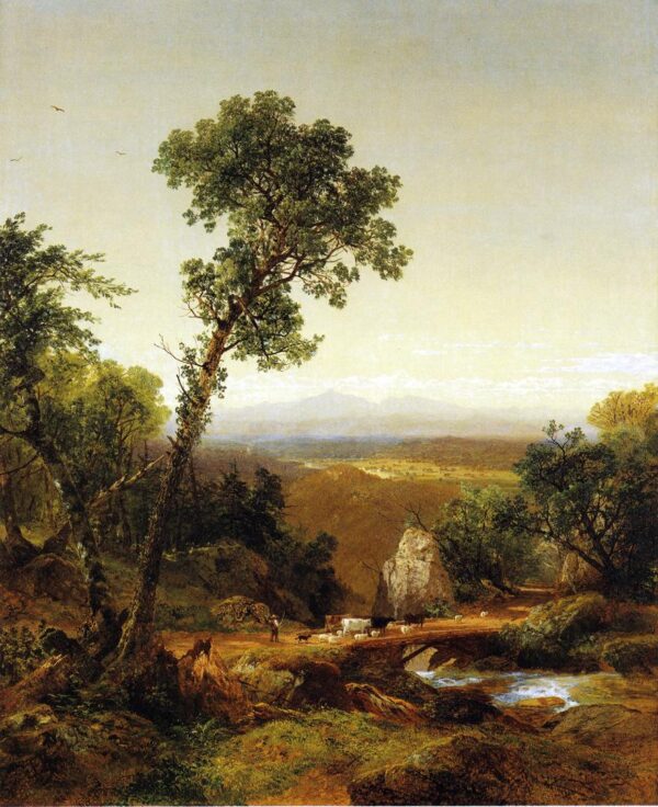White Mountain Scenery by John Frederick Kensett, hand-painted oil painting reproduction