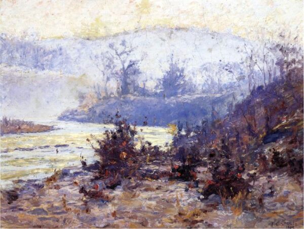 Whitewater River by Theodore Clement Steele, hand-painted oil painting reproduction