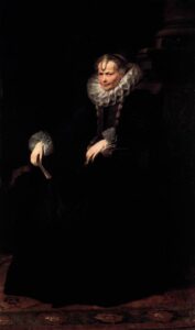 Wife of an Aristocratic Genoese by Sir Anthony van Dyck, hand-painted oil painting reproduction