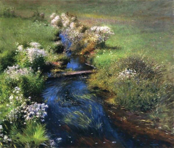 Wild Asters by Dennis Miller Bunker, hand-painted oil painting reproduction