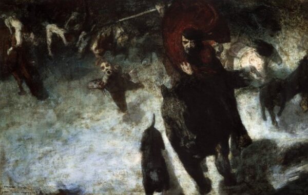Wild Chase by Franz von Stuck, hand-painted oil painting reproduction