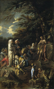 St. John the Baptist Preaching in the Wilderness by Salvator Rosa, hand-painted oil painting reproduction