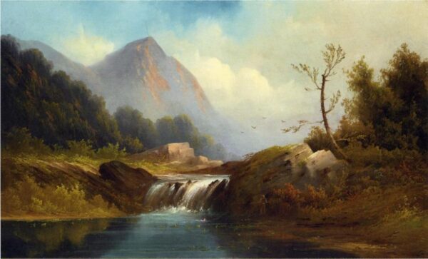 Wilderness Idyll by Robert Scott Duncanson, hand-painted oil painting reproduction