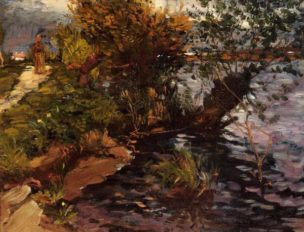 Willows by the Yerres by Gustave Caillebotte, hand-painted oil painting reproduction