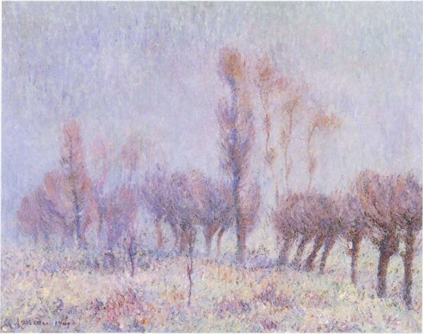 Willows in Fog by Gustave Loiseau, hand-painted oil painting reproduction