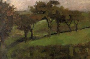 Willows in a meadow by George Hendrik Breitner, hand-painted oil painting reproduction