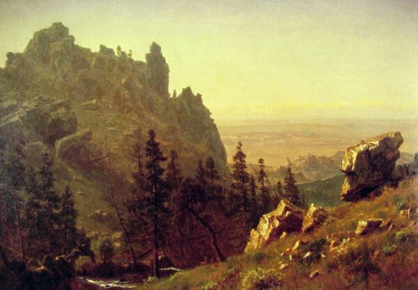 Wind River Country by Albert Bierstadt, hand-painted oil painting reproduction