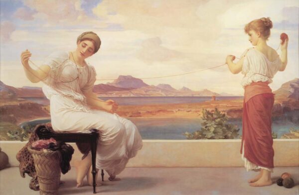 Winding the Skein by Lord Frederick Leighton, hand-painted oil painting reproduction