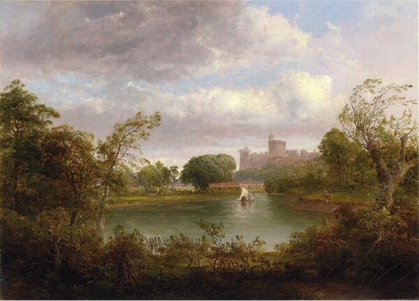 Windsor Castle by Thomas Doughty, hand-painted oil painting reproduction