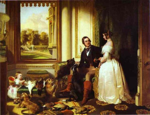 Windsor Castle In Modern Times by Sir Edwin Landseer, hand-painted oil painting reproduction