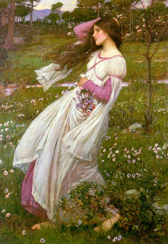 Windswept by John William Waterhouse, hand-painted oil reproduction