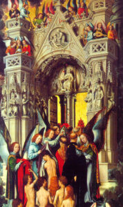 The Last Judgement Triptych, Detail Of Left Wing by Hans Memling, hand-painted oil painting reproduction