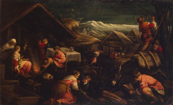 Winter by Francesco Bassano, hand-painted oil painting reproduction