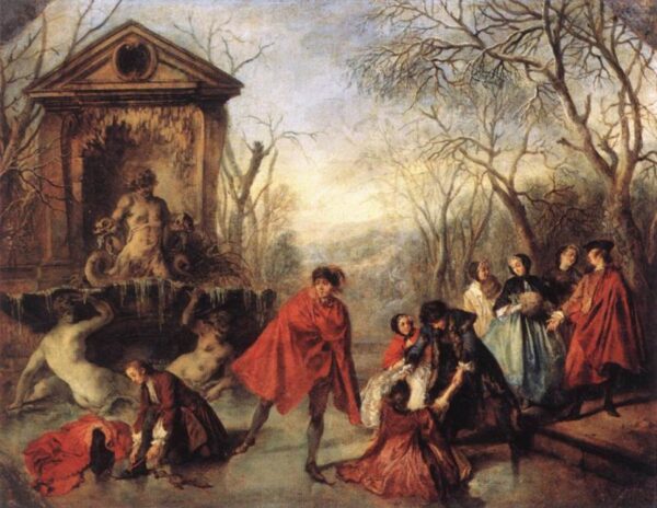Winter by Nicolas Lancret, hand-painted oil reproduction