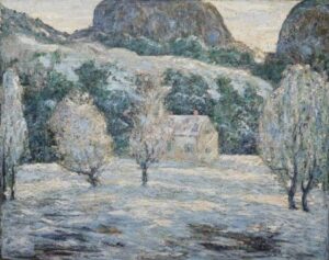 Winter by Ernest Lawson, hand-painted oil painting reproduction