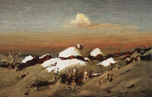 Winter 2 1890 1895 by Arkhip Kuindzhi, hand-painted oil reproduction