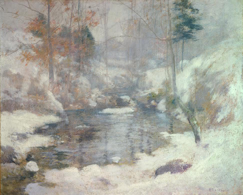 Winter Harmony by John Henry Twachtman, hand-painted oil reproduction