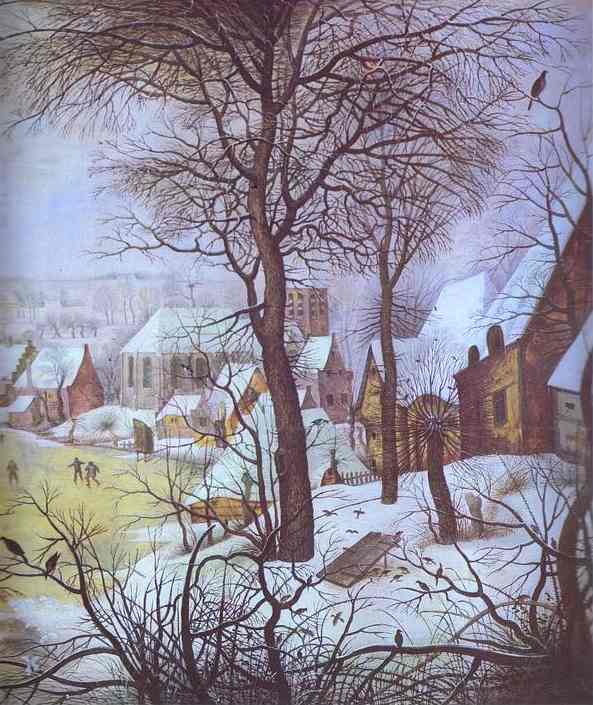 Winter Landscape by Pieter Brueghel the Younger, hand-painted oil reproduction