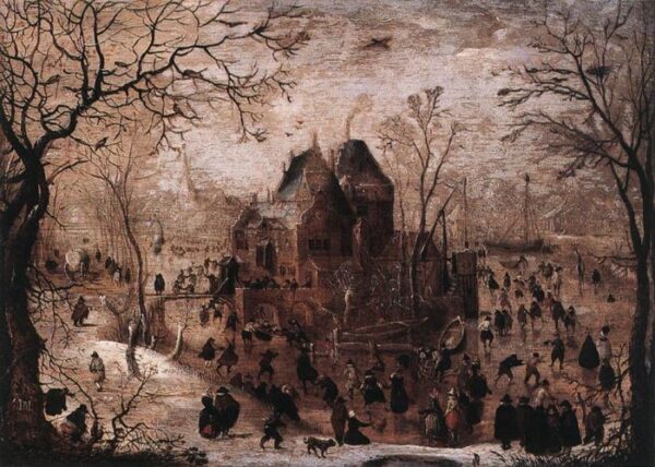 Winter Landscape by Hendrick Avercamp, hand-painted oil painting reproduction