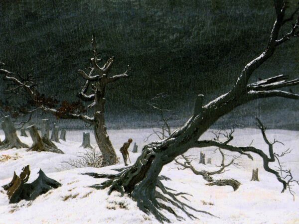 Winter Landscape by Caspar David Friedrich, hand-painted oil painting reproduction