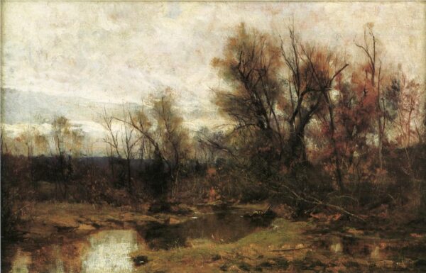Winter Landscape by Hugh Bolton Jones, hand-painted oil painting reproduction
