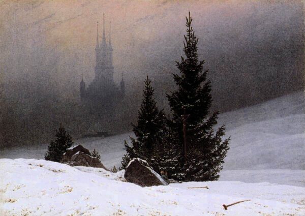 Winter Landscape II by Caspar David Friedrich, hand-painted oil painting reproduction