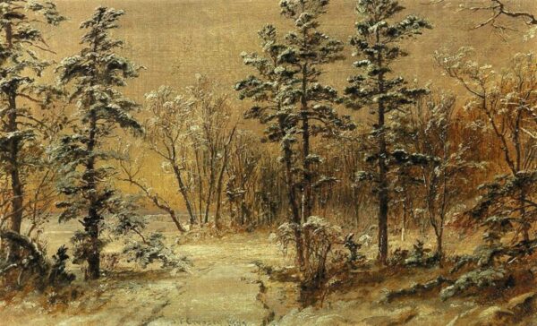 Winter Wonderland by Jasper Francis Cropsey, hand-painted oil painting reproduction
