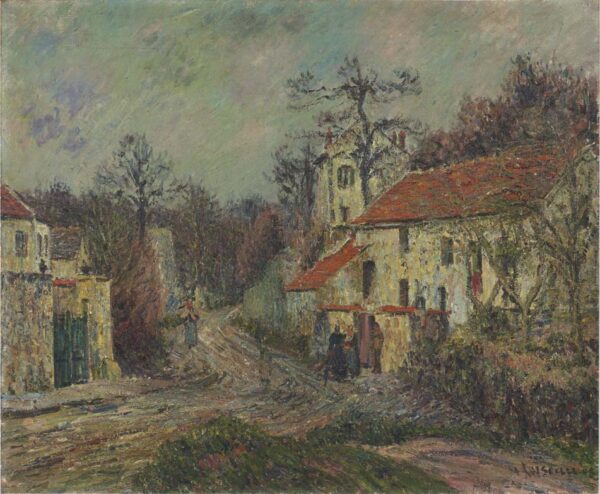 Winter in Chaponival by Gustave Loiseau, hand-painted oil painting reproduction