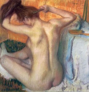 Woman Combing Her Hair by Edgar Degas, hand-painted oil painting reproduction