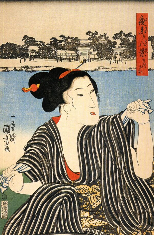 Woman III by Utagawa Kuniyoshi, hand-painted oil painting reproduction