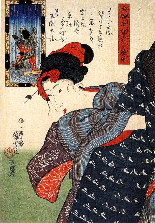 Woman IX by Utagawa Kuniyoshi, hand-painted oil painting reproduction