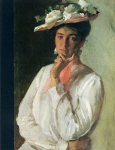 Woman In White by William Merritt Chase, hand-painted oil painting reproduction