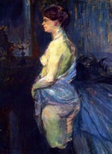 Woman Lifting her Chemise by Toulouse-Lautrec, hand-painted oil painting reproduction