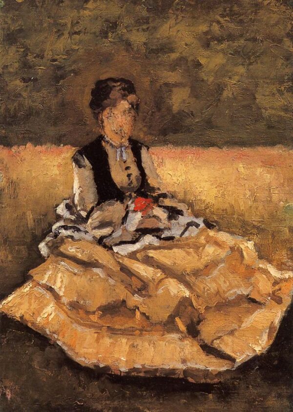 Woman Seated on the Grass by Gustave Caillebotte, hand-painted oil painting reproduction
